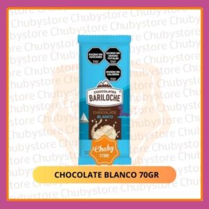 5 Tabletas de Chocolate Blanco 70gr.
